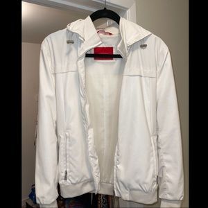 💥ZARA MAN white leather bomber jacket 💥